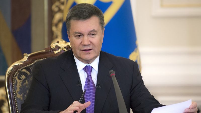 Svržený ukrajinský prezident Viktor Janukovyč