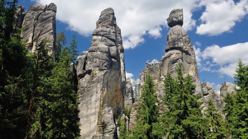 Starosta a starostová v Adršpašsko-teplických skalách