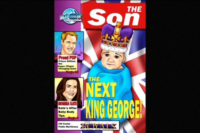 BEZ KOMENTÁŘE: Komiks o narození prince George