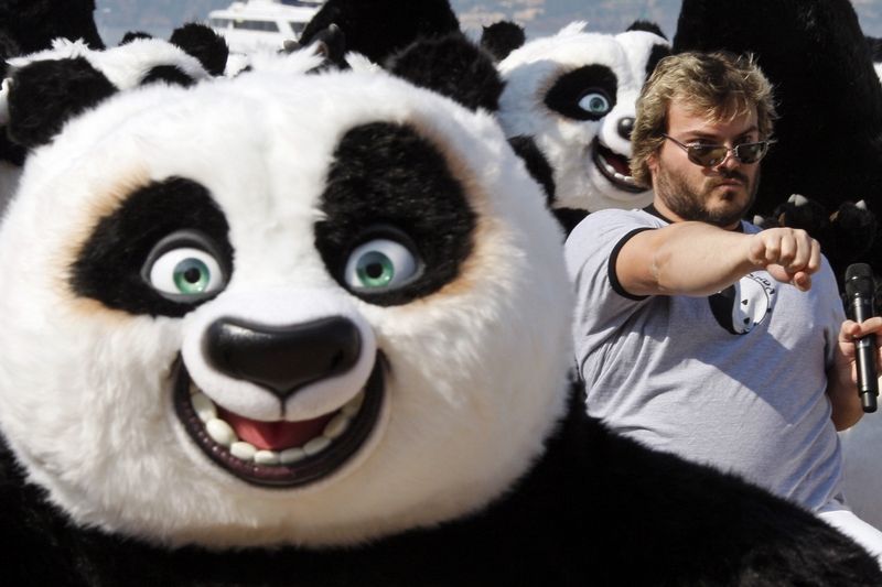 Panda jako maskot filmu Kung Fu Panda. 