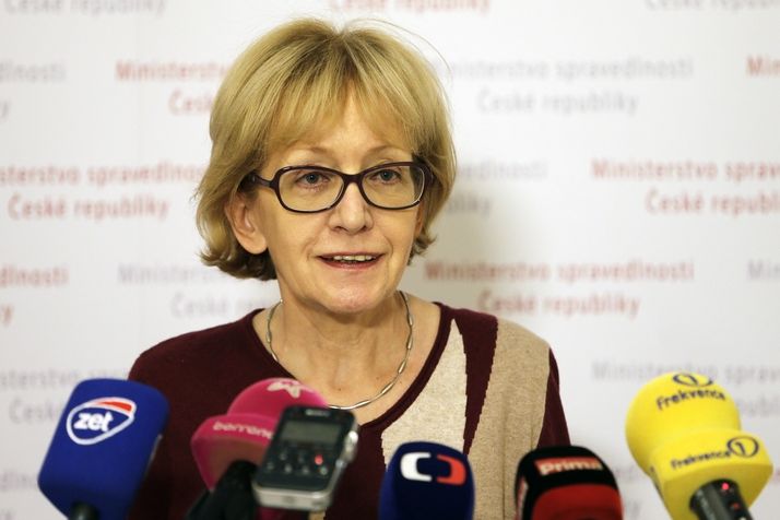 Ministryně spravedlnosti Helena Válková na tiskové konferenci