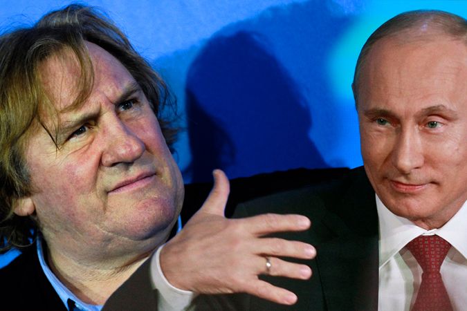 Gérard Depardieu a Vladimir Putin