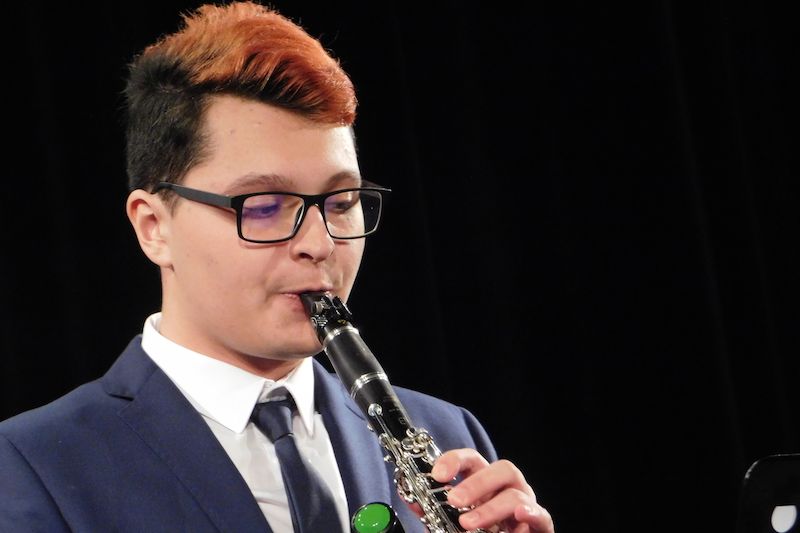 Jan Ivanov, talentovaný klarinetista a saxofonista.