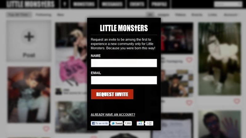 Sociální síť Little Monsters  je zatím dostupná jen pro vyvolené.