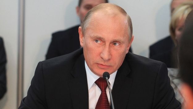 Vladimir Putin na snímku z pondělí