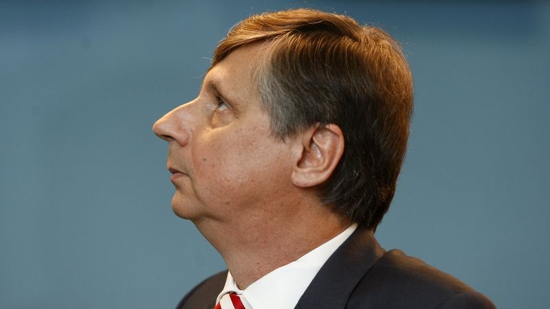 Ministr financí a vicepremiér Rusnokovy Vlády Jan Fischer 