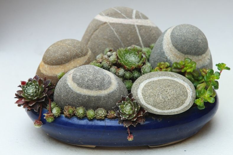 Seskupení kamenů je skvělým doplňkem -odkazem souladu přírodních prvků a jejich tiché harmonie. Od Heleny Vaníčkové. 

