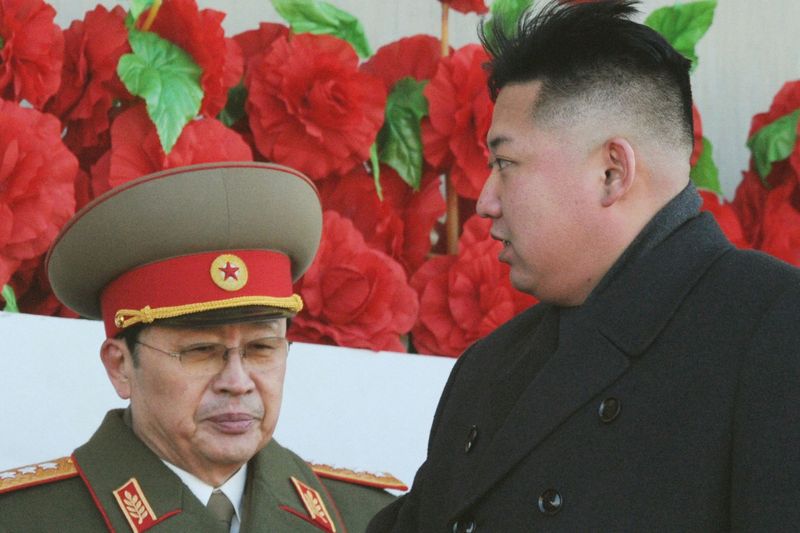 Vůdce Kim a jeho strýc Čang Song-tchek