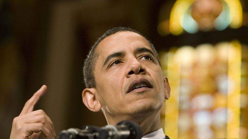 Americký prezident Barack Obama hovoří o ekonomice na půdě Georgetown University ve Washingtonu