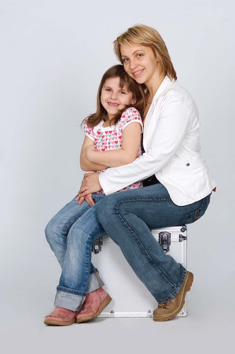 Kamila Jahodová s dcerou