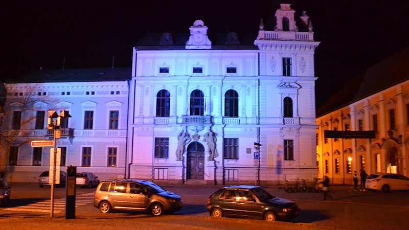 Uherskohradiš
´tká rdnice - Light up in blue