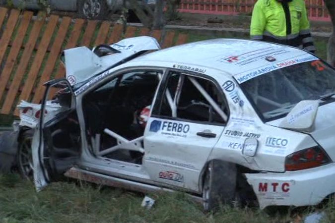 Nehoda na rallye na Zlínsku 