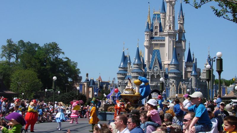 Disneyho zábavní park na Floridě je nejnavštěvovanější park světa. 