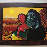 Obrazy Borise Jirků provokovaly. 