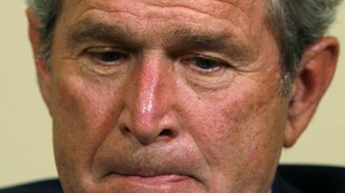 Americký prezident George Bush byl zklamaný, že Sněmovna reprezentantů plán vlády nepřijala.