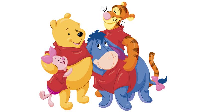 Animovaný seriál Nová dobrodružství Medvídka Pú od filmové společnosti Walt Disney vznikl na motivy knižní předlohy od A. A. Milneho. 