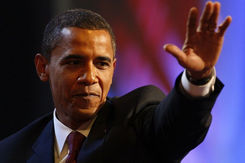 Barack Obama příjímá nominaci aklamací.