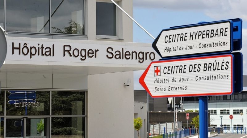 Nemocnice ve francouzském Lille, kde je hospitalizován pacient s novým koronavirem