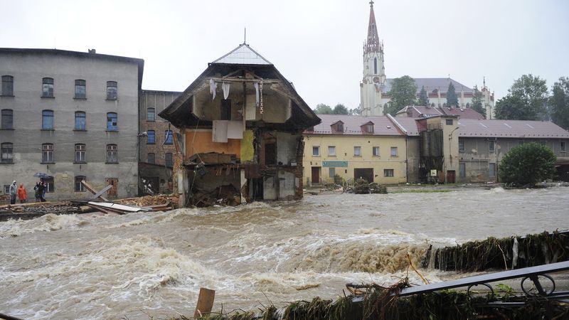 Bleskové povodně 2010 - Chrastava.