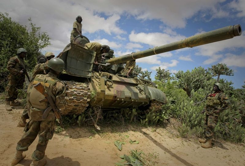 Ugandští tankisté sil Africké unie v Somálsku 