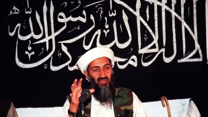 Usáma bin Ládin na archivním snímku