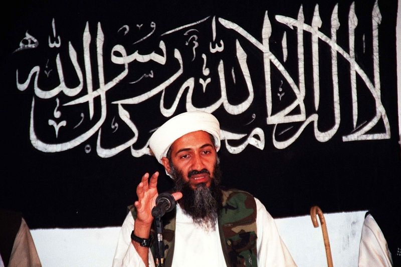 Usáma bin Ládin na archivním snímku