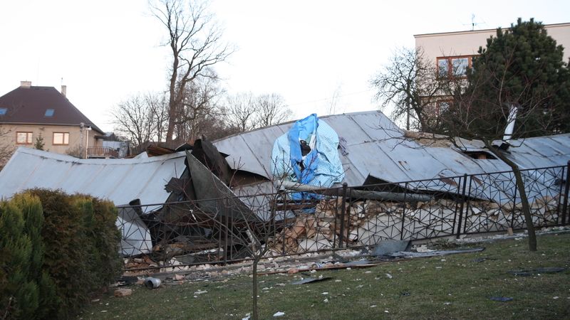 Výbuch domu v Ostravě