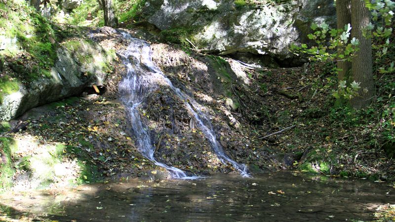 Část Bubovických vodopádů