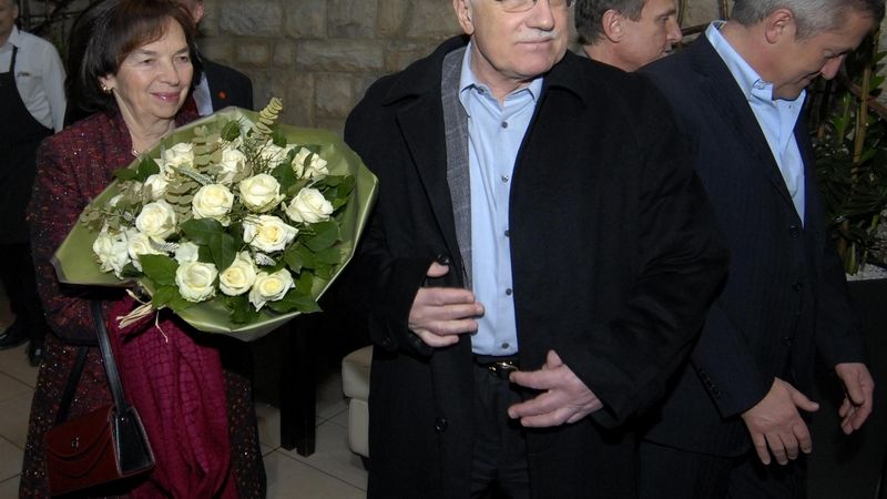 Prezident Václav Klaus s manželkou Livií