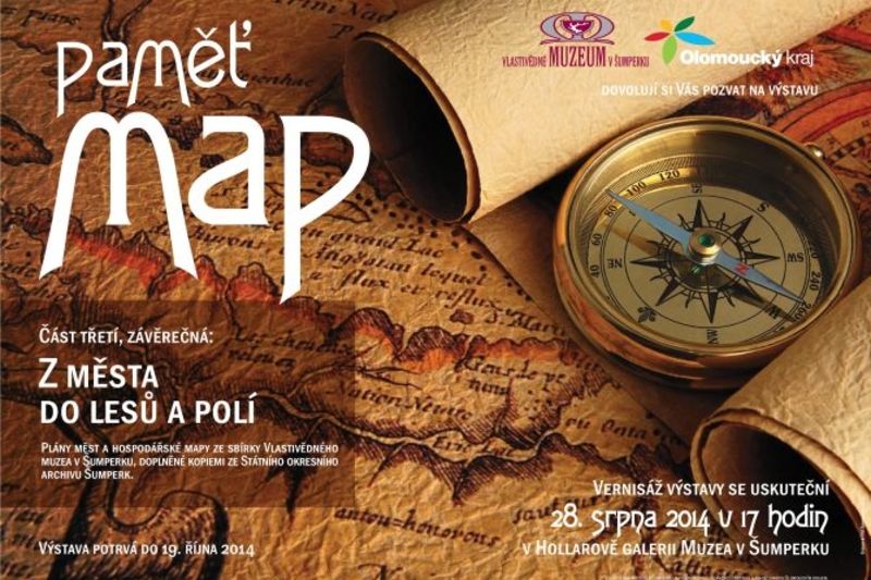 Vzácné mapy z rozsáhlé kartografické sbírky šumperského muzea budou v Hollarově galerii vystaveny až do 19. října.