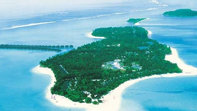 Takhle vypadají Maledivy z výšky.