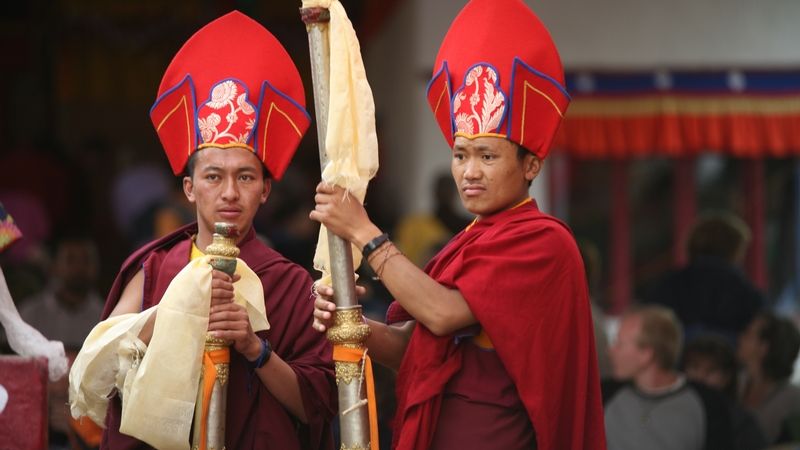 Mniši v Tibetu