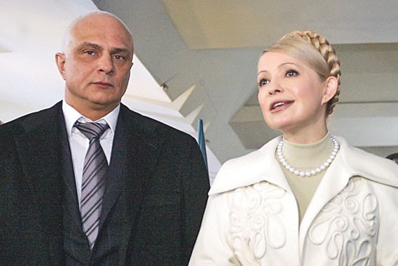 Julije Tymošenková se svým manželem Olexandrem