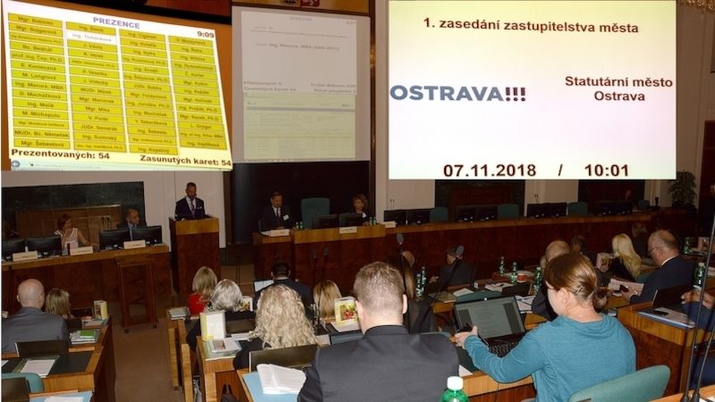 Ostrava 7.11.2018 Zastupitelstvo města Ostravy  zvolilo primátora a radu města Ostravy 