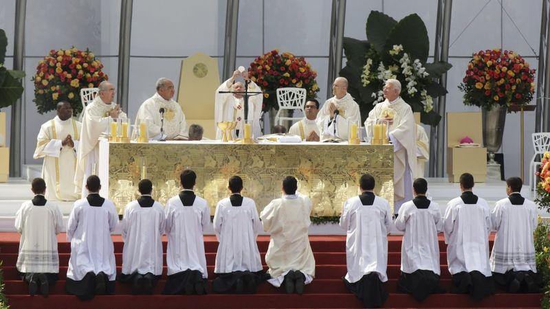 Papež na mši v Brazílii 