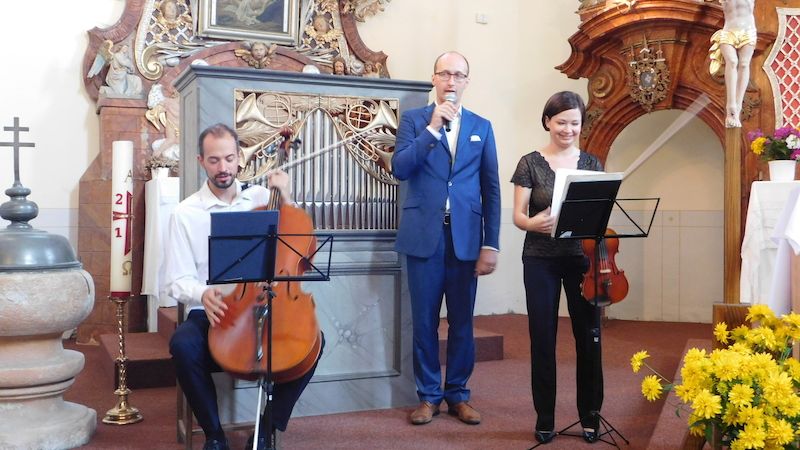 Na slavnostním koncertu vystoupili: Iva Kramperová (housle), Pavel Svoboda (varhany) a Matěj Štěpánek (violoncello).