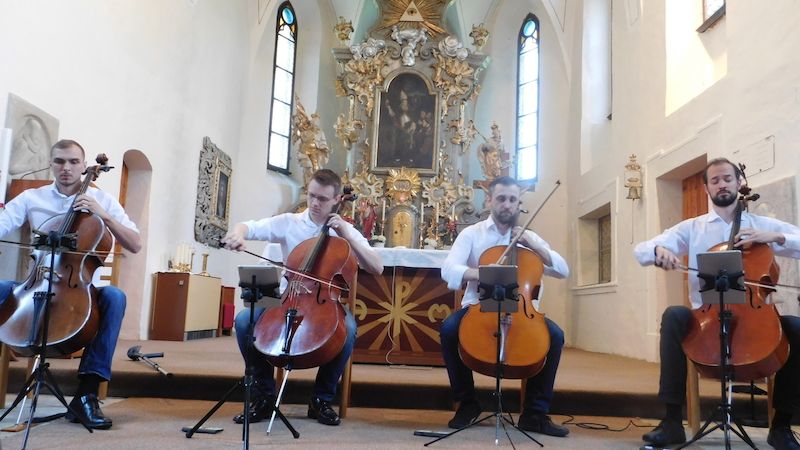 Prague Cello Quartet v Přepychách.