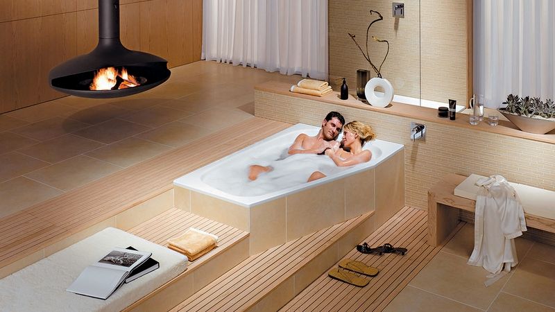 Náročný design vany Plaza Duo zařazený do segmentu výrobků Avantgarde, je založen na konceptu koupele 