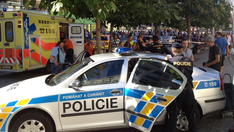 Zásah policistů na pražském Smíchově