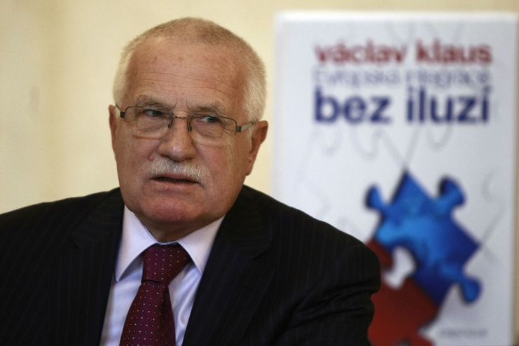 Prezident Václav Klaus na křtu své knihy