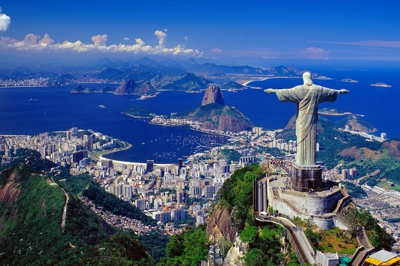 Pohled na brazilské Rio de Janeiro