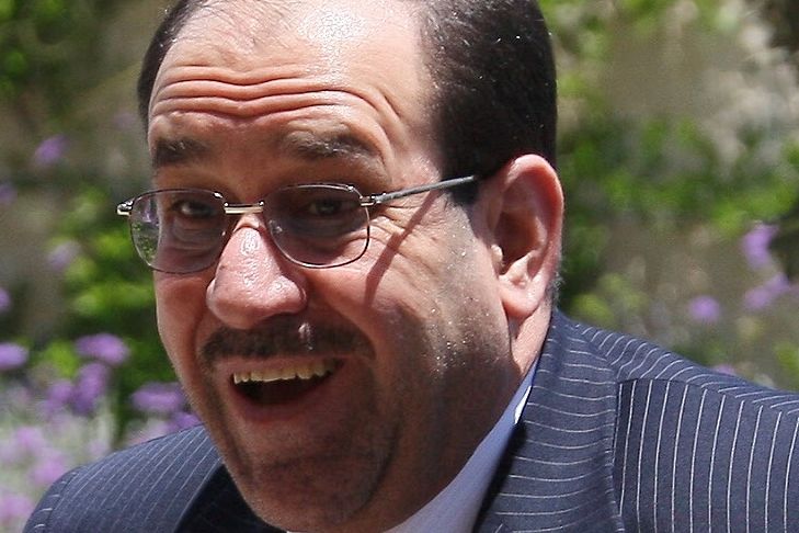 Irácký premiér Núrí Málikí v Ammánu 
