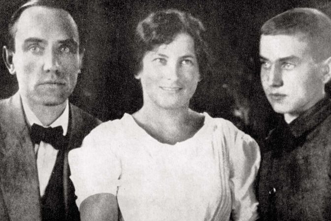 Celá rodina pohromadě - Marie s manželem Josefem Stivínem a synem