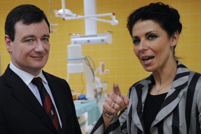 Středočeský hejtman poslanec ČSSD David Rath a ředitelka kladenské nemocnice Kateřina Pancová na archivním snímku z 10. března 2011.