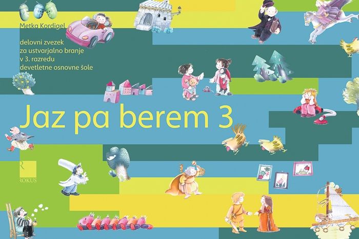 Petra Černe Oven: Jaz pa berem. Piktogramy čítanky pro děti, z expozice brněnského bienále.
