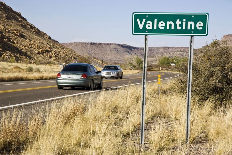 Vítejte ve Valentine v Arizoně