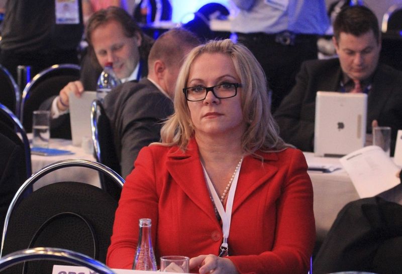 Jana Nagyová na kongresu ODS v Brně v listopadu 2012