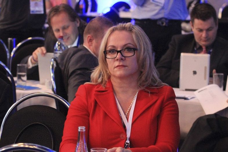 Jana Nagyová na kongresu ODS v Brně v listopadu 2012