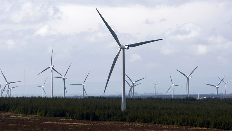 Větrná farma ve Skotsku (Ilustrační foto)