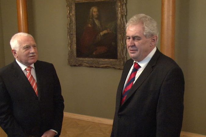Prezident Václav Klaus přijal na Hradě svého nástupce